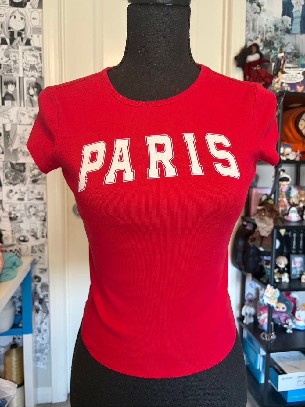 wild fable Red 'PARIS' Short Sleeve Tee